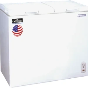 Celfrost white chest freezer supplied by the owner