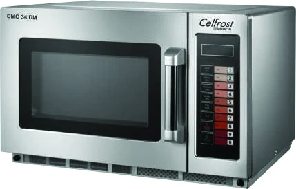 Celfrost stainless steel commercial microwave supplied by the owner