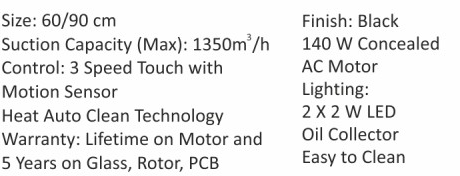 Original catalogue specifications for Elica WDFL 606/906 HAC LTW MS NERO. Use the full-size link to enlarge, or contact the household team for an accessible specification sheet.