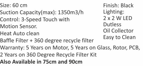 Original catalogue specifications for Elica BF 600 SPT HAC MS NERO PLUG N PLAY. Use the full-size link to enlarge, or contact the household team for an accessible specification sheet.