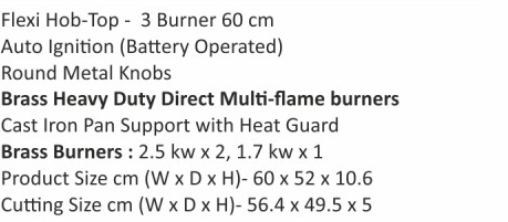 Original catalogue specifications for Elica CROWN FLEXI 360 LOTUS IND HD BRASS. Use the full-size link to enlarge, or contact the household team for an accessible specification sheet.