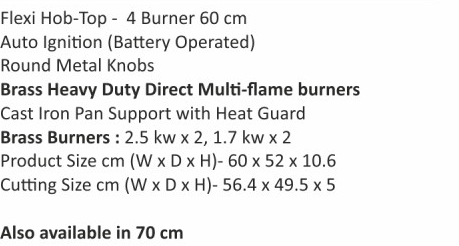 Original catalogue specifications for Elica CROWN FLEXI 460 LOTUS IND HD BRASS. Use the full-size link to enlarge, or contact the household team for an accessible specification sheet.