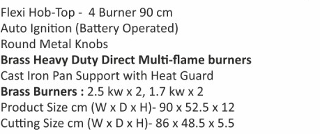 Original catalogue specifications for Elica CROWN FLEXI 491 LOTUS IND HD BRASS. Use the full-size link to enlarge, or contact the household team for an accessible specification sheet.