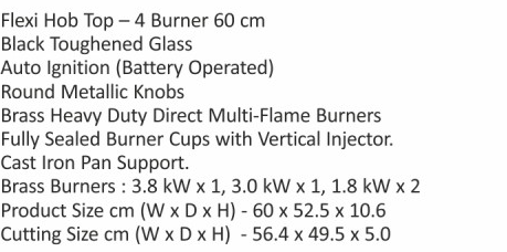 Original catalogue specifications for Elica RG FLEXI DFS AB 4B 60 DX. Use the full-size link to enlarge, or contact the household team for an accessible specification sheet.