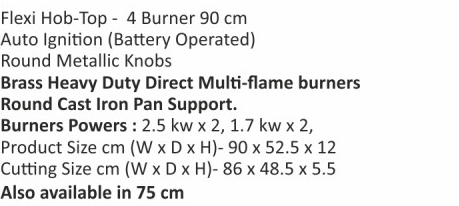 Original catalogue specifications for Elica RG FLEXI 490 LOTUS IND HD BRASS. Use the full-size link to enlarge, or contact the household team for an accessible specification sheet.
