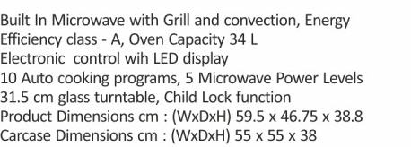 Original catalogue specifications for Elica EPBI MW 340. Use the full-size link to enlarge, or contact the household team for an accessible specification sheet.