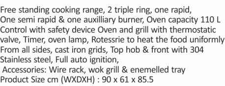 Original catalogue specifications for Elica F 9502 XGRH. Use the full-size link to enlarge, or contact the household team for an accessible specification sheet.