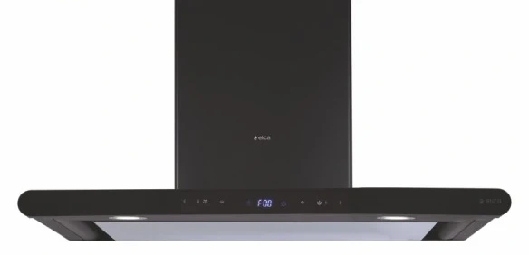 Black Elica chimney supplied by the owner